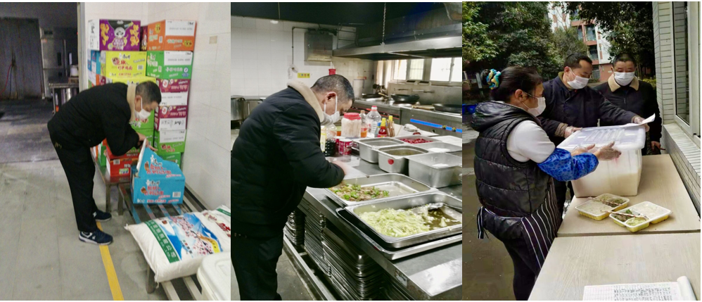 李锡亮：当起了留校学生的“配餐员”